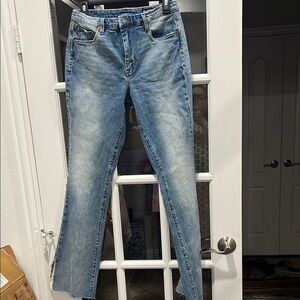 Blank NYC Blue Straight Leg Jeans with Vintage Wash like new